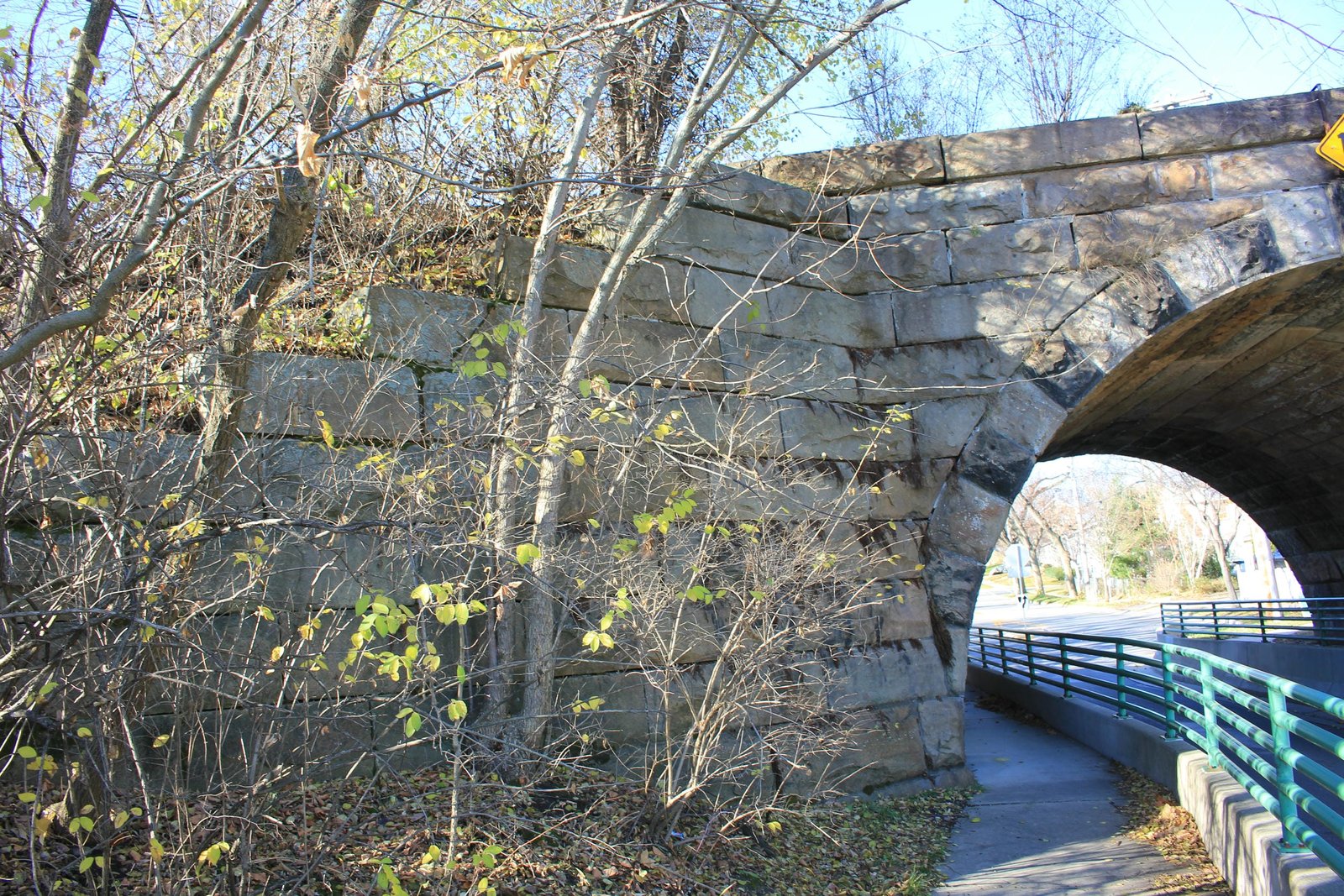 Southeast wing wall